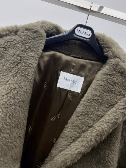 Women’s Max Mara Style Long Teddy Bear Coat – Style 111