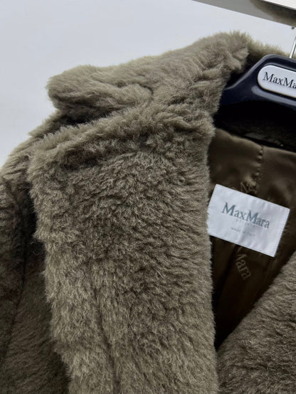 Women’s Max Mara Style Long Teddy Bear Coat – Style 111