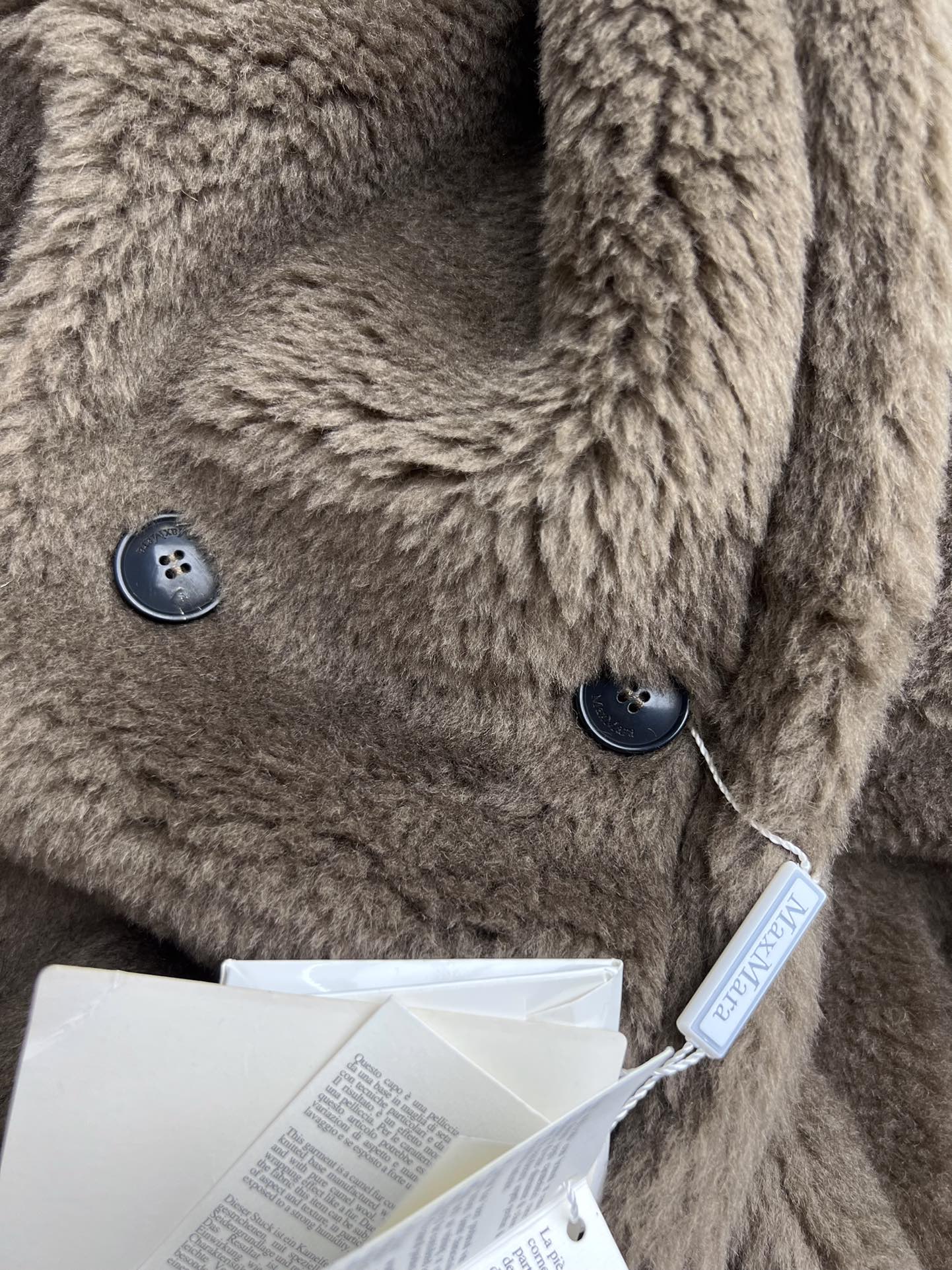 Women’s Max Mara Style Long Teddy Bear Coat – Style 112