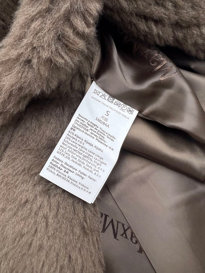 Women’s Max Mara Style Long Teddy Bear Coat – Style 112
