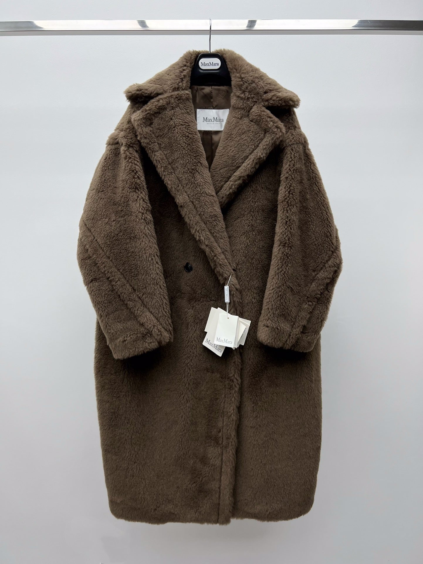 Women’s Max Mara Style Long Teddy Bear Coat – Style 112