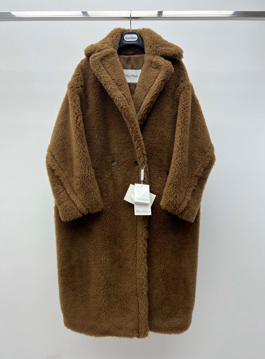 Women’s Max Mara Style Long Teddy Bear Coat – Style 113