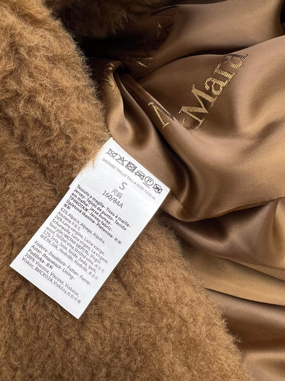 Women’s Max Mara Style Long Teddy Bear Coat – Style 113