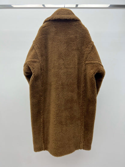 Women’s Max Mara Style Long Teddy Bear Coat – Style 113
