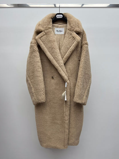 Women’s Max Mara Style Long Teddy Bear Coat – Style 114