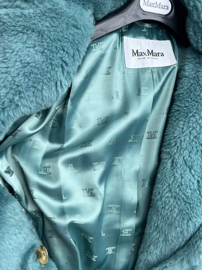 Women’s Max Mara Style Long Teddy Bear Coat – Style 115