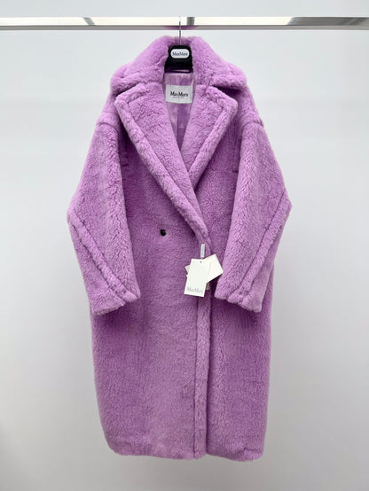 Women’s Max Mara Style Long Teddy Bear Coat – Style 116