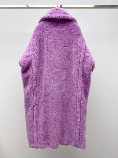 Women’s Max Mara Style Long Teddy Bear Coat – Style 116