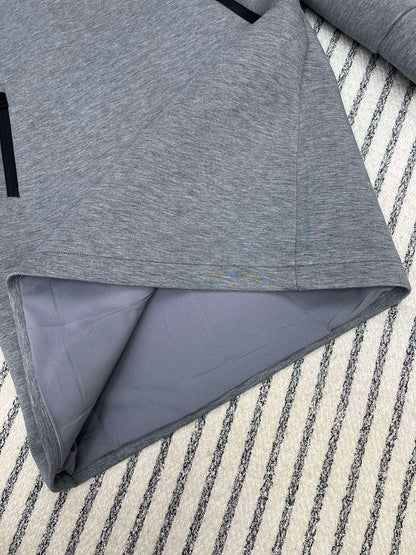 Moncler Style Women’s Hooded Mid-Length Sweatshirt Dress – Style 252314