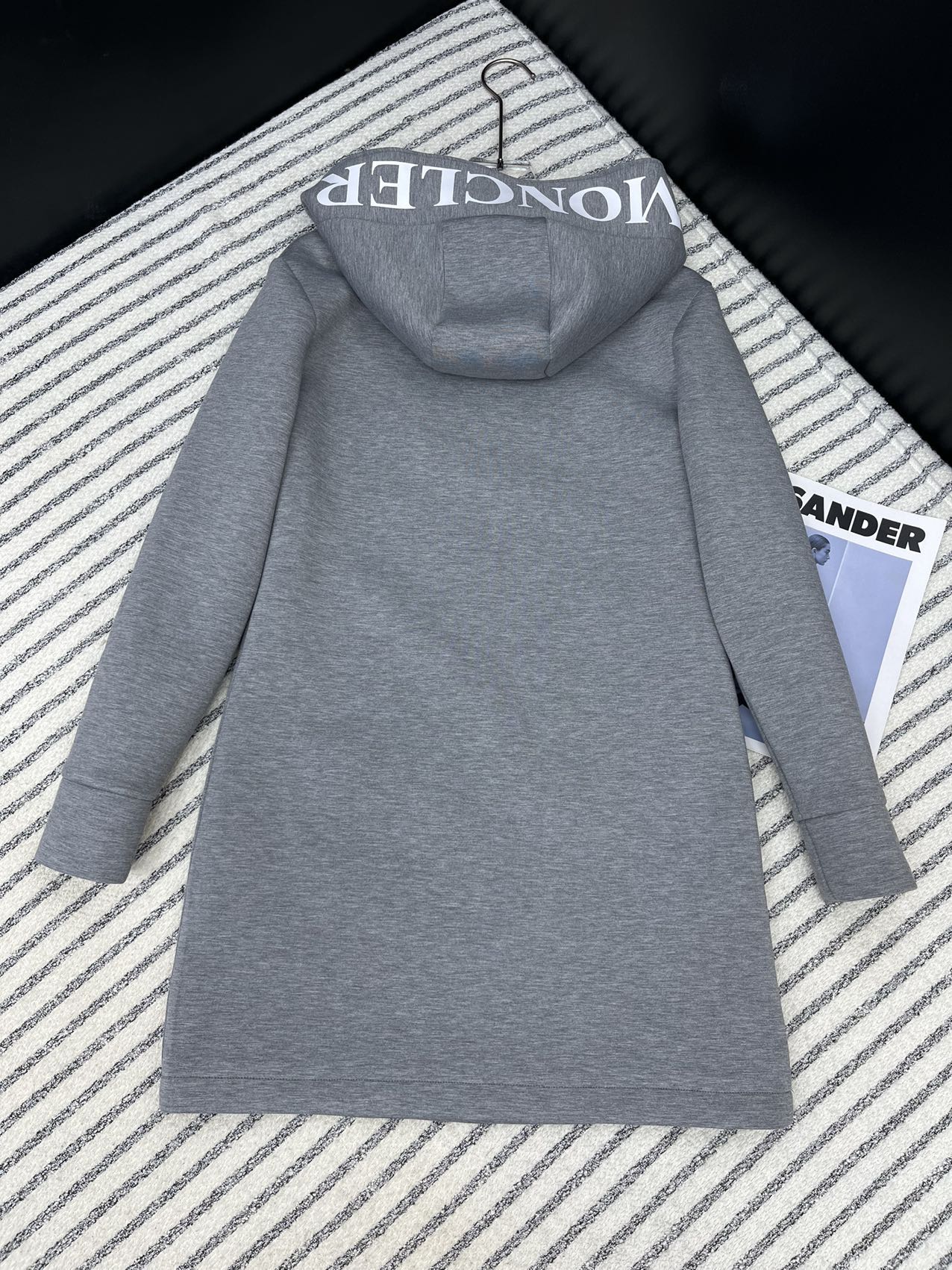 Moncler Style Women’s Hooded Mid-Length Sweatshirt Dress – Style 252314