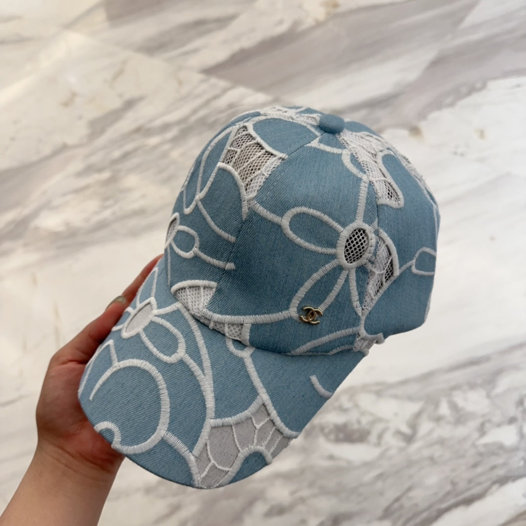 LACE FLORAL BASEBALL HAT 672631