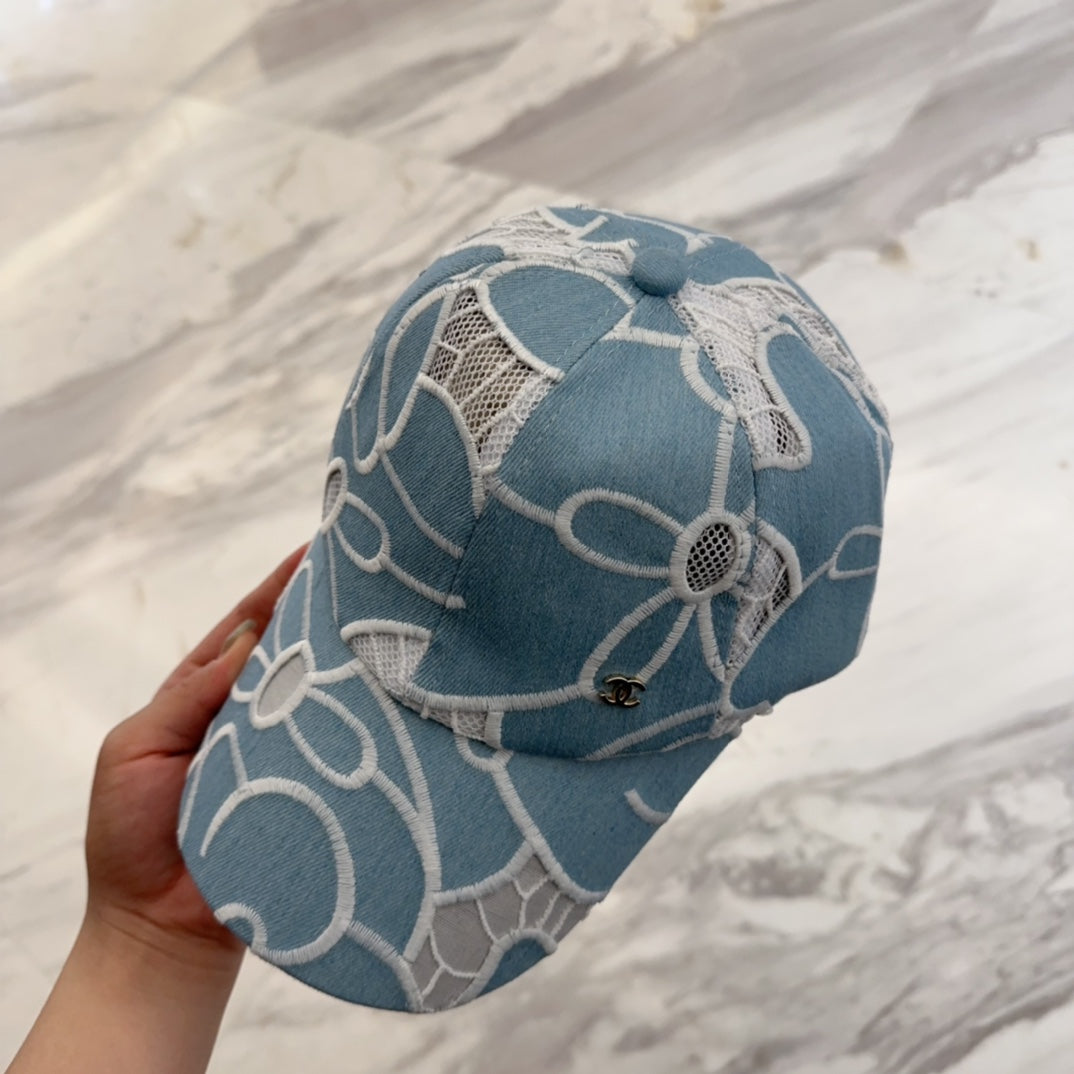 LACE FLORAL BASEBALL HAT 672631