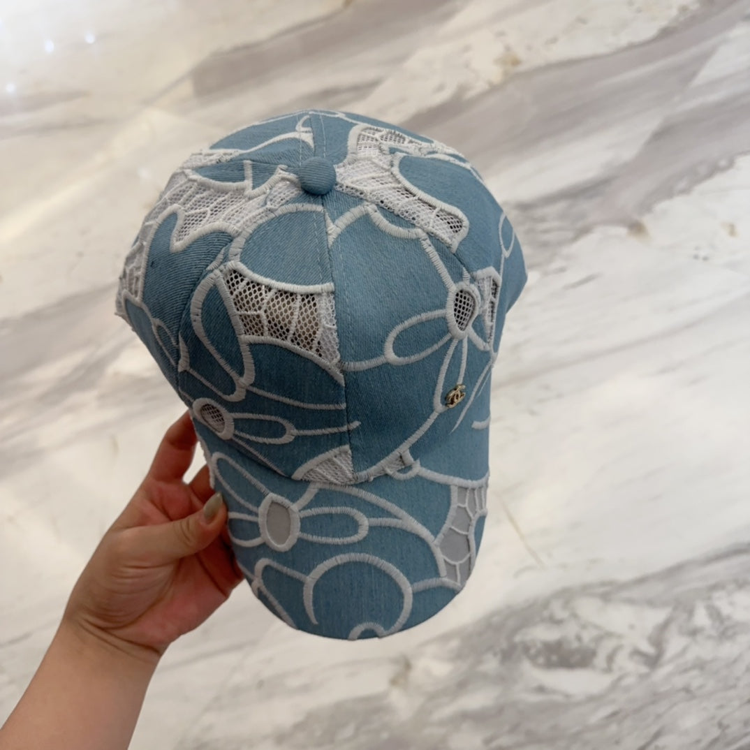 LACE FLORAL BASEBALL HAT 672631