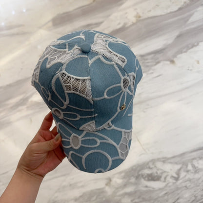 LACE FLORAL BASEBALL HAT 672631