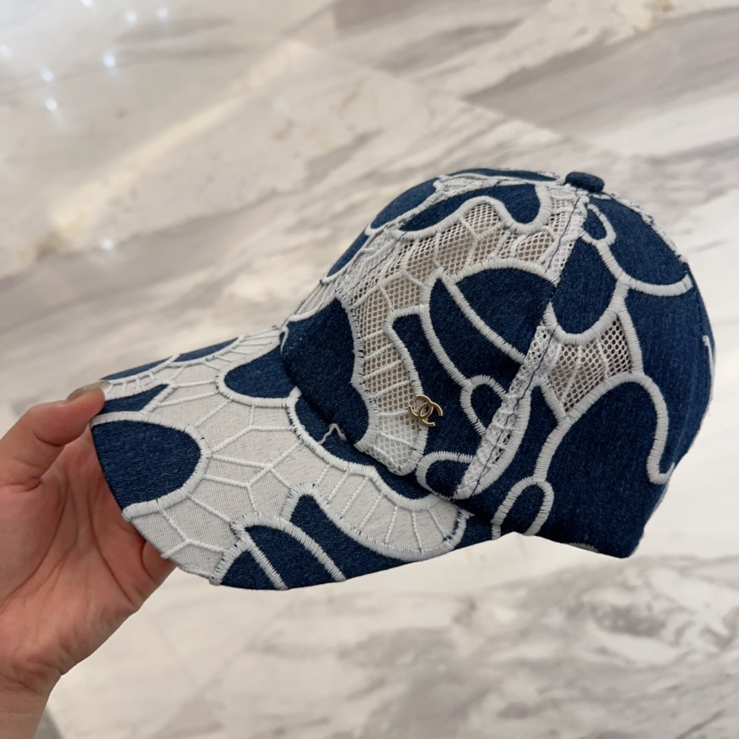 LACE FLORAL BASEBALL HAT 672632