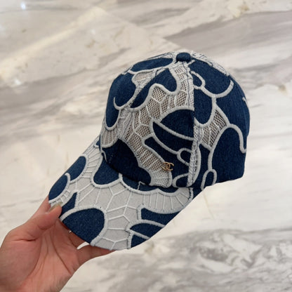 LACE FLORAL BASEBALL HAT 672632