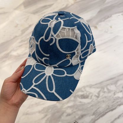 LACE FLORAL BASEBALL HAT 672633