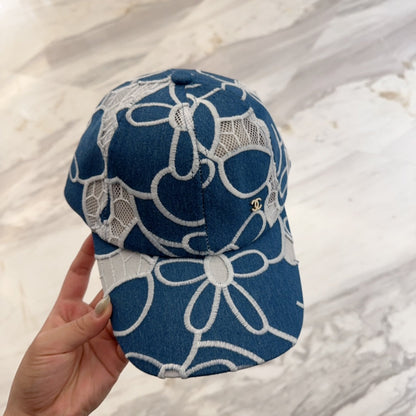 LACE FLORAL BASEBALL HAT 672633