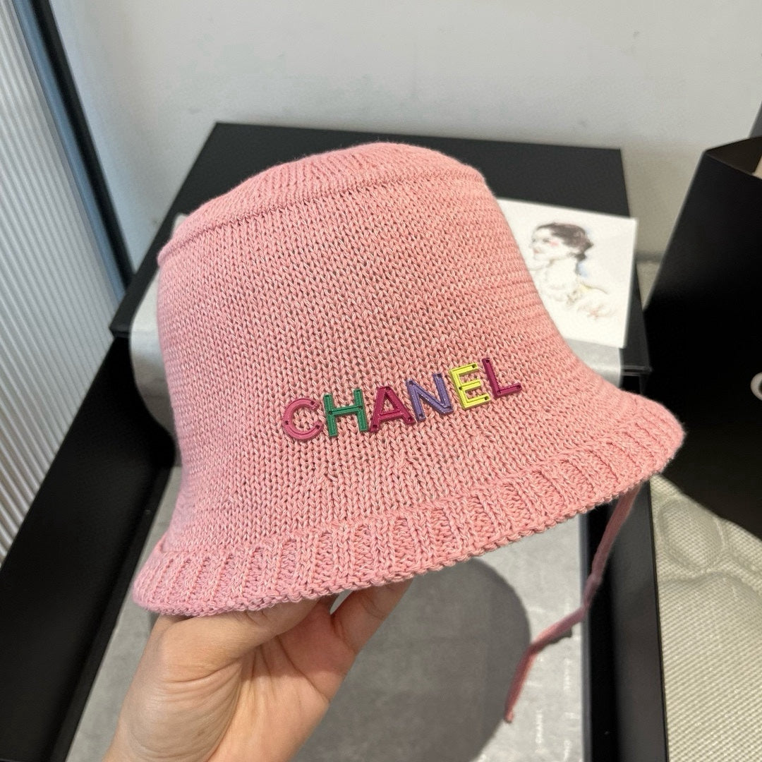 WOVEN BUCKET HAT PINK 674000