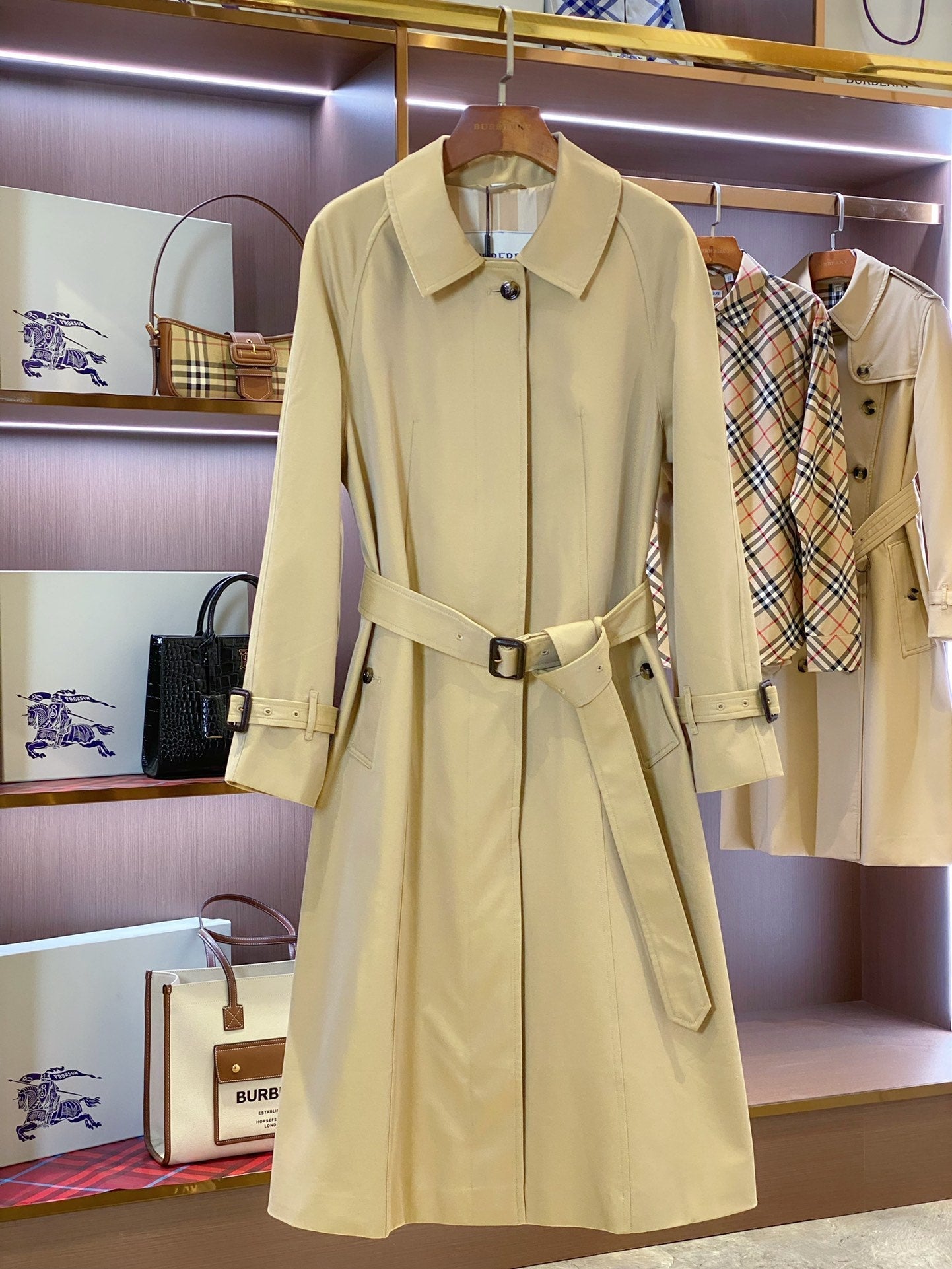 Burberry Style Long Coat – Style 156