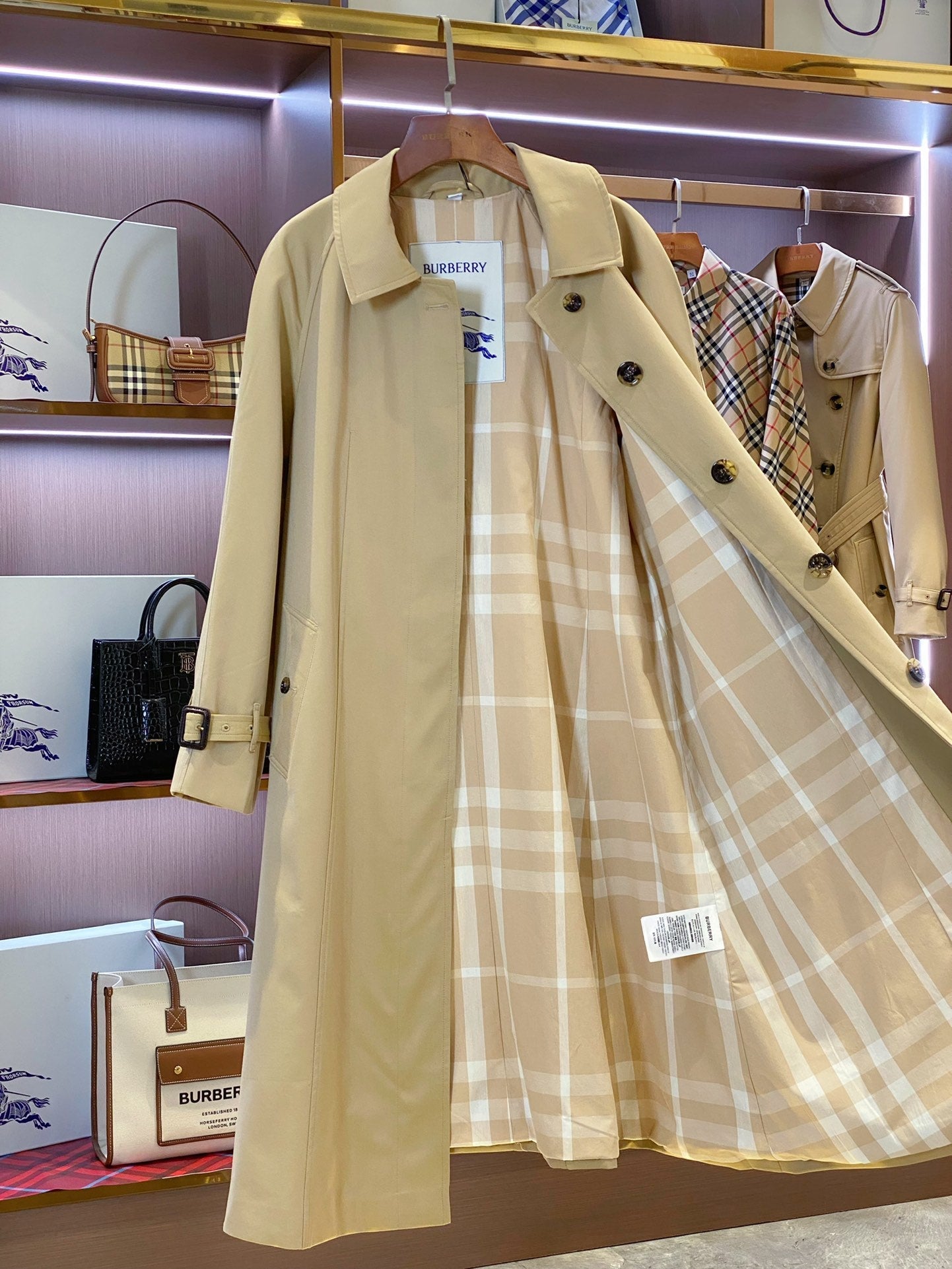 Burberry Style Long Coat – Style 156