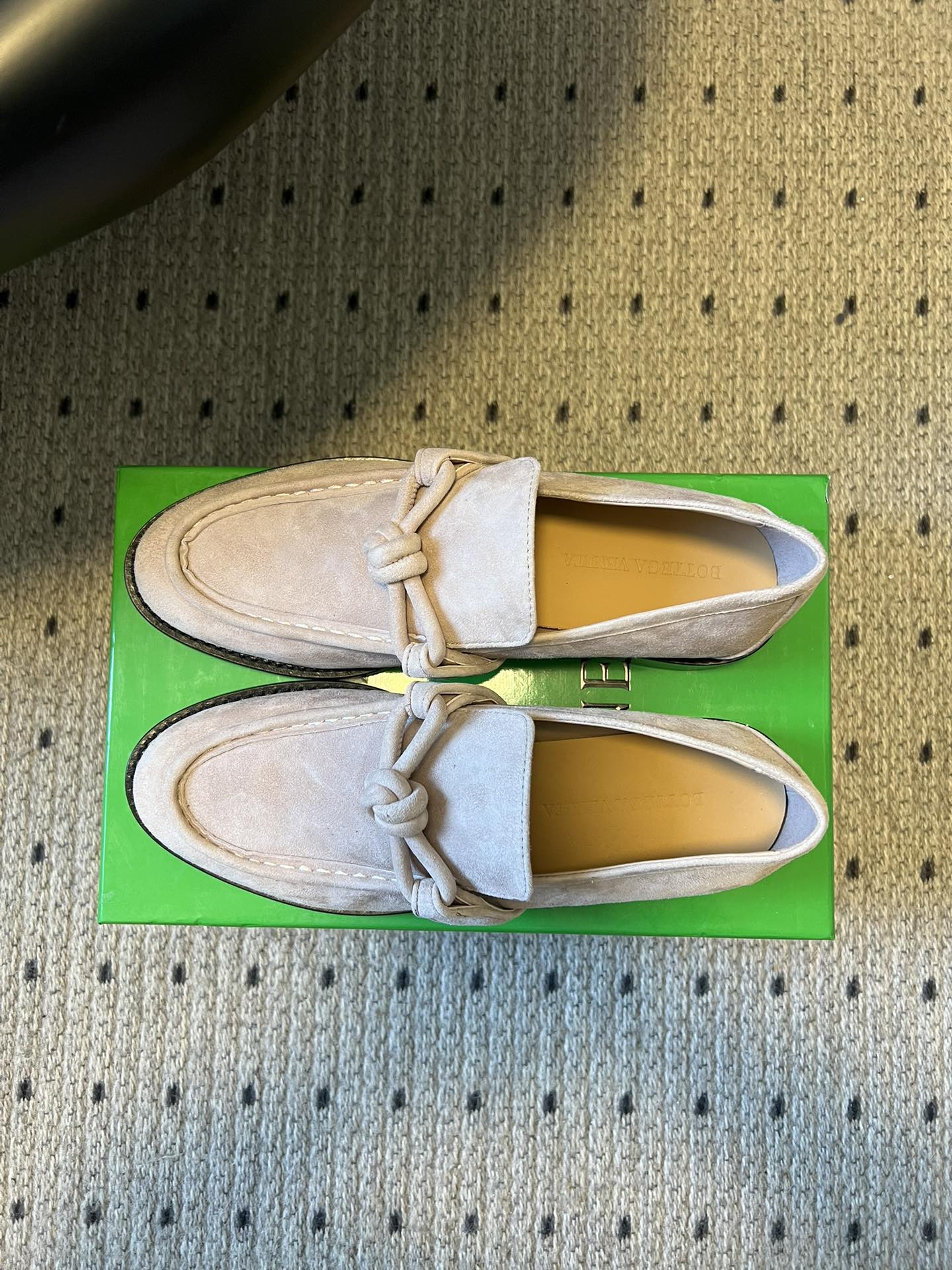 BOTTEGA VENETA 26S LOAFERS IN LIGHT BEIGE SUEDE