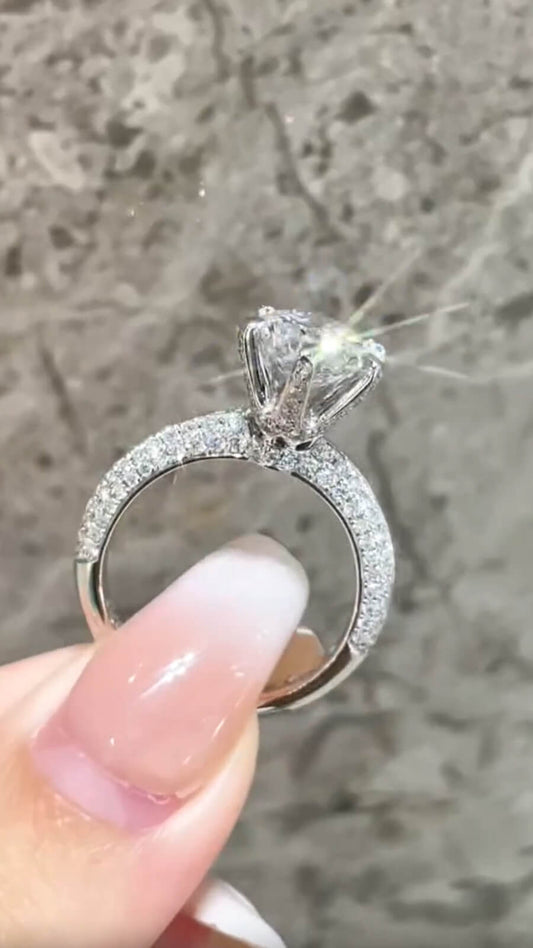 Classic Six-Prong 2.01ct Lab Diamond Ring – IGI Certified DE VS | Solid PT950 Platinum