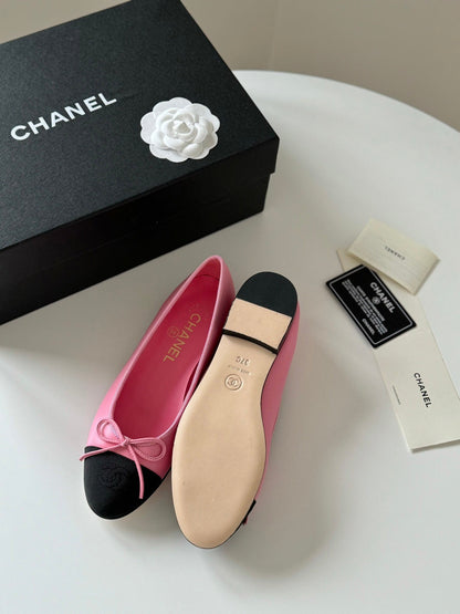 BALLET FLATS TAFFY BLACK LAMBSKIN