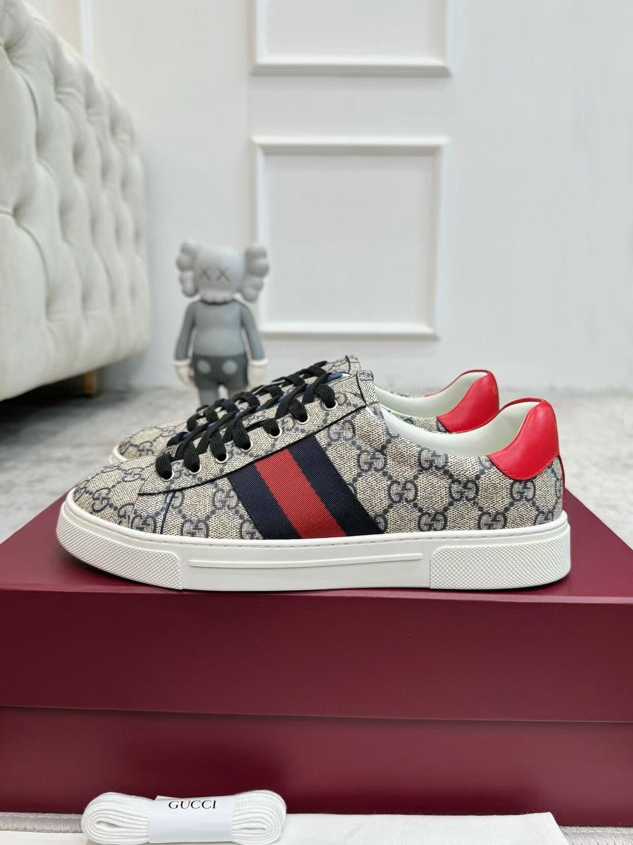 ACE TRAINER CANVAS IN WEB BEIGE