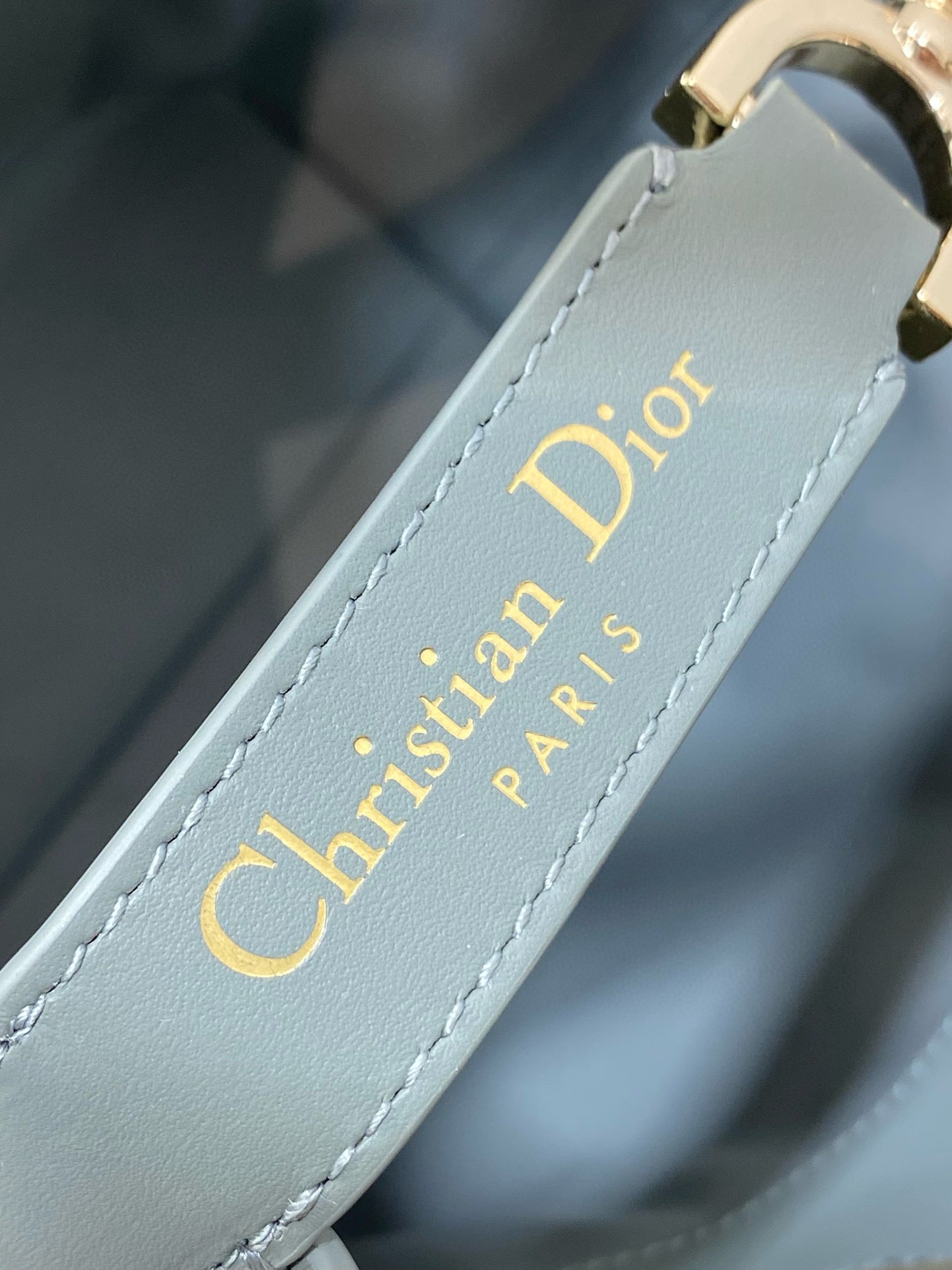 MINI TOUJOURS BUCKET BAG 18 IN GREY CANNAGE CALFSKIN