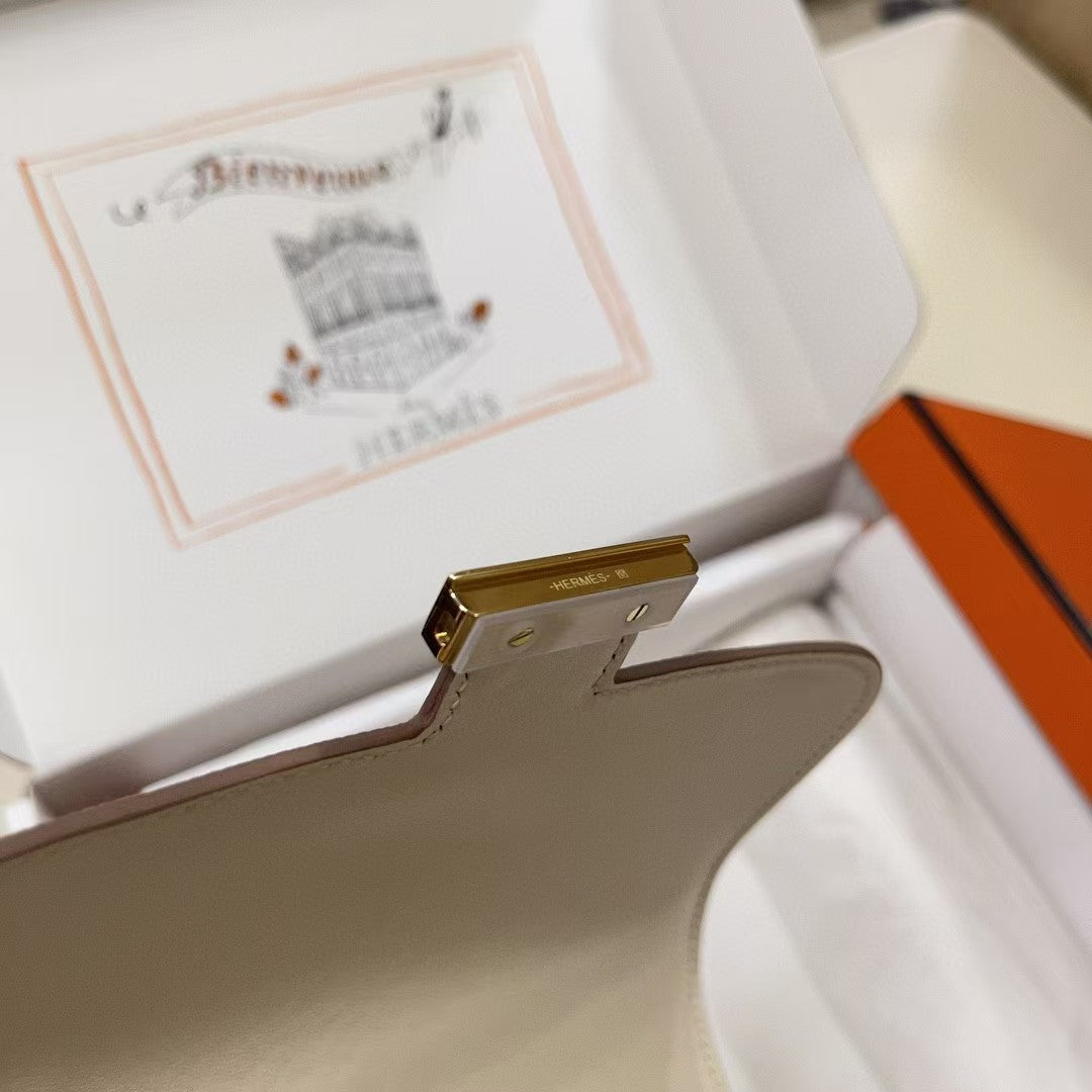 CONSTANCE 18 MILKY WHITE EPSOM GOLD HARDWARE