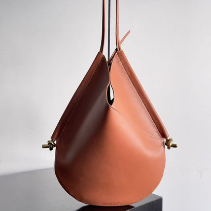 MEDIUM SOLSTICE 44 IN BROWN LAMBSKIN