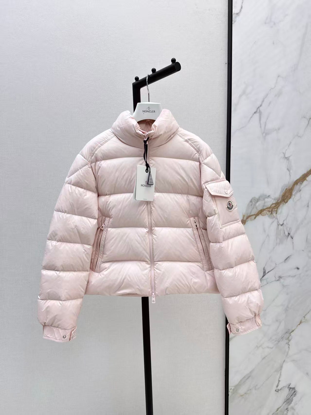 Moncler Style Light Pink Puffer Jacket – Style
