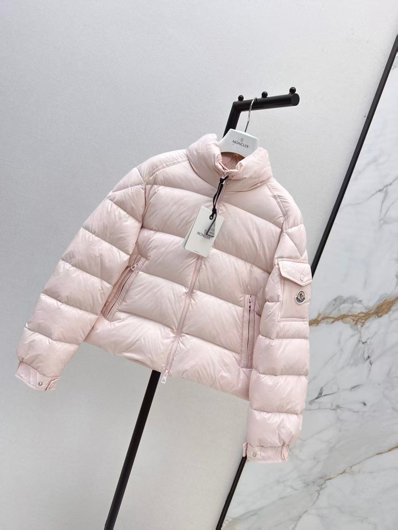 Moncler Style Light Pink Puffer Jacket – Style