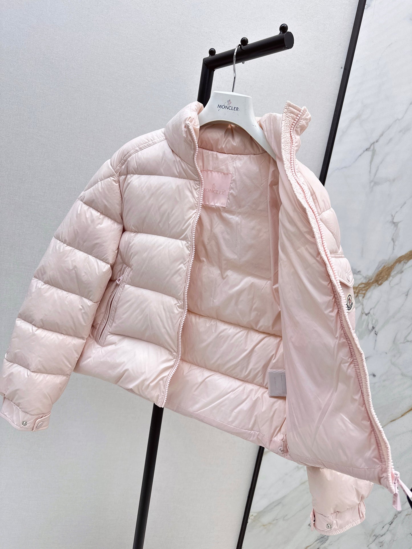 Moncler Style Light Pink Puffer Jacket – Style