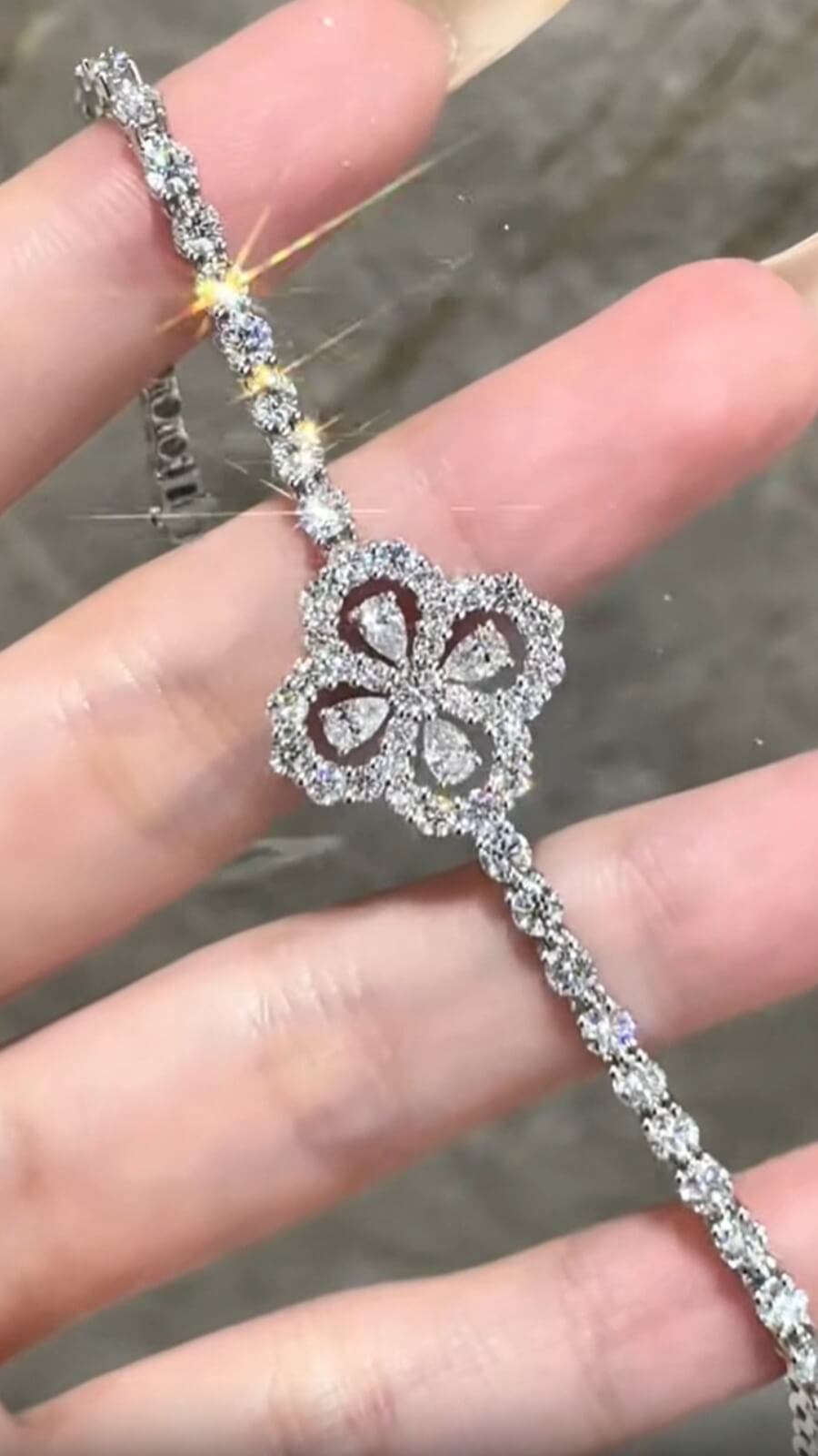 Luxury Lab Diamond Bracelet in 18K Gold – Harry-Inspired Design | Full Pavé | Select Your Size