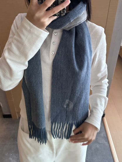 HERMES 25S SCARF 190 IN CASHMERE 854637