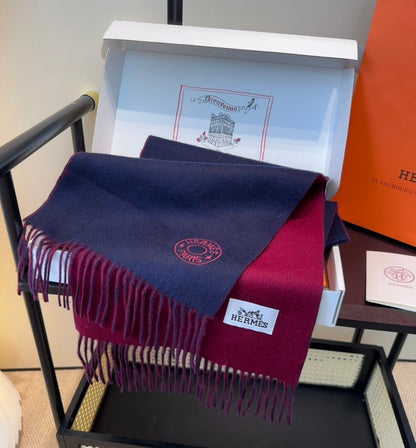 HERMES 25S SCARF 190 IN CASHMERE 854619