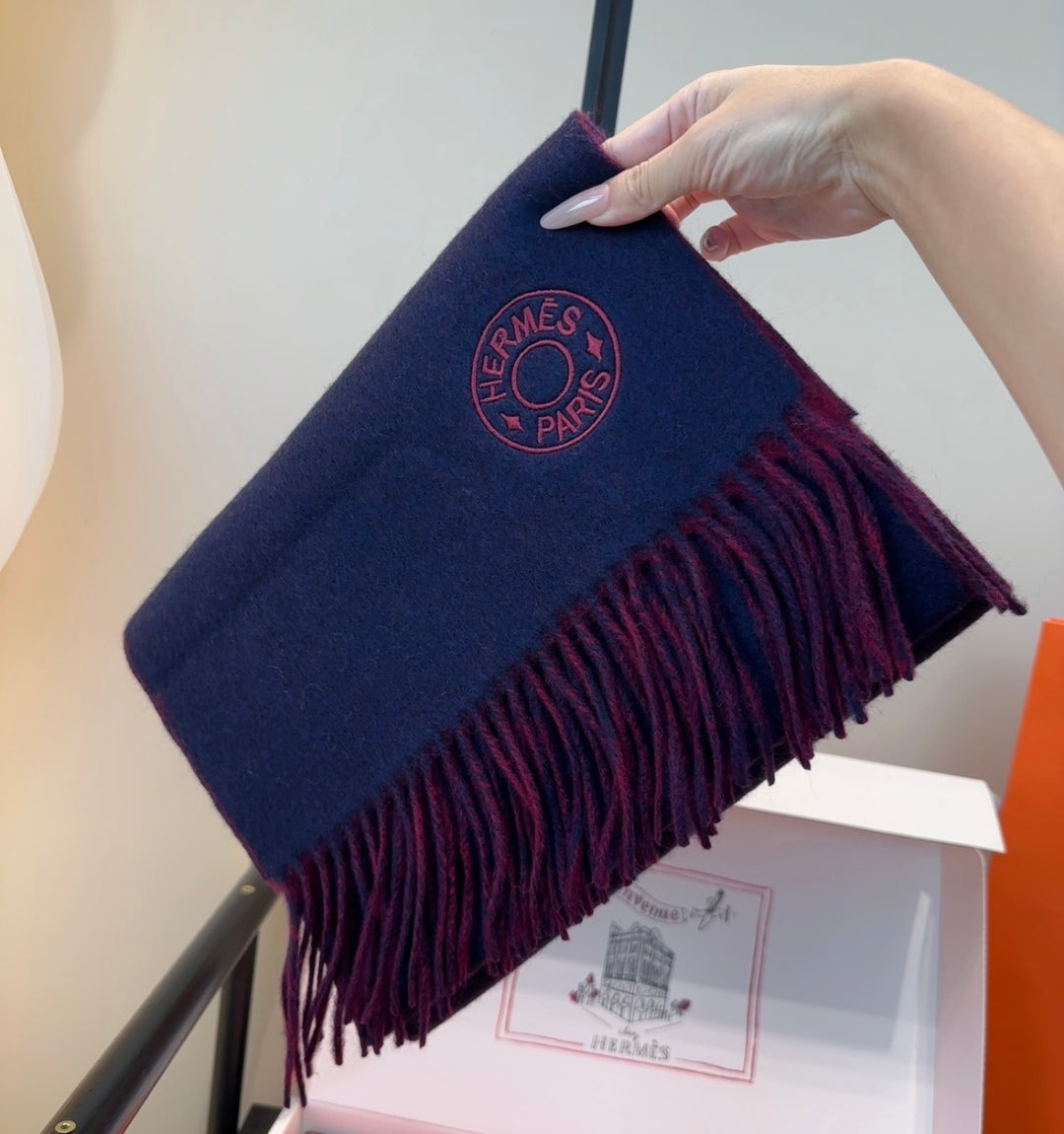 HERMES 25S SCARF 190 IN CASHMERE 854619