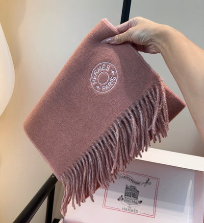 HERMES 25S SCARF 190 IN CASHMERE 854621