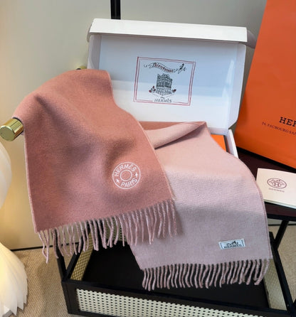 HERMES 25S SCARF 190 IN CASHMERE 854621