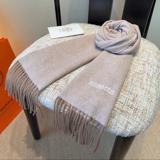 HERMES 25S SCARF 190 IN CASHMERE 987692