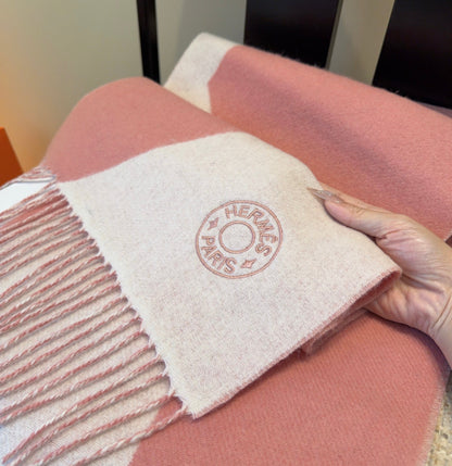 HERMES 25S SCARF 190 IN CASHMERE 989783