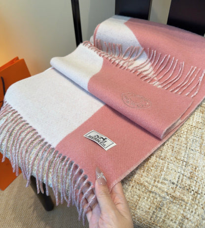 HERMES 25S SCARF 190 IN CASHMERE 989783