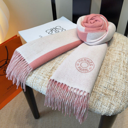 HERMES 25S SCARF 190 IN CASHMERE 989783