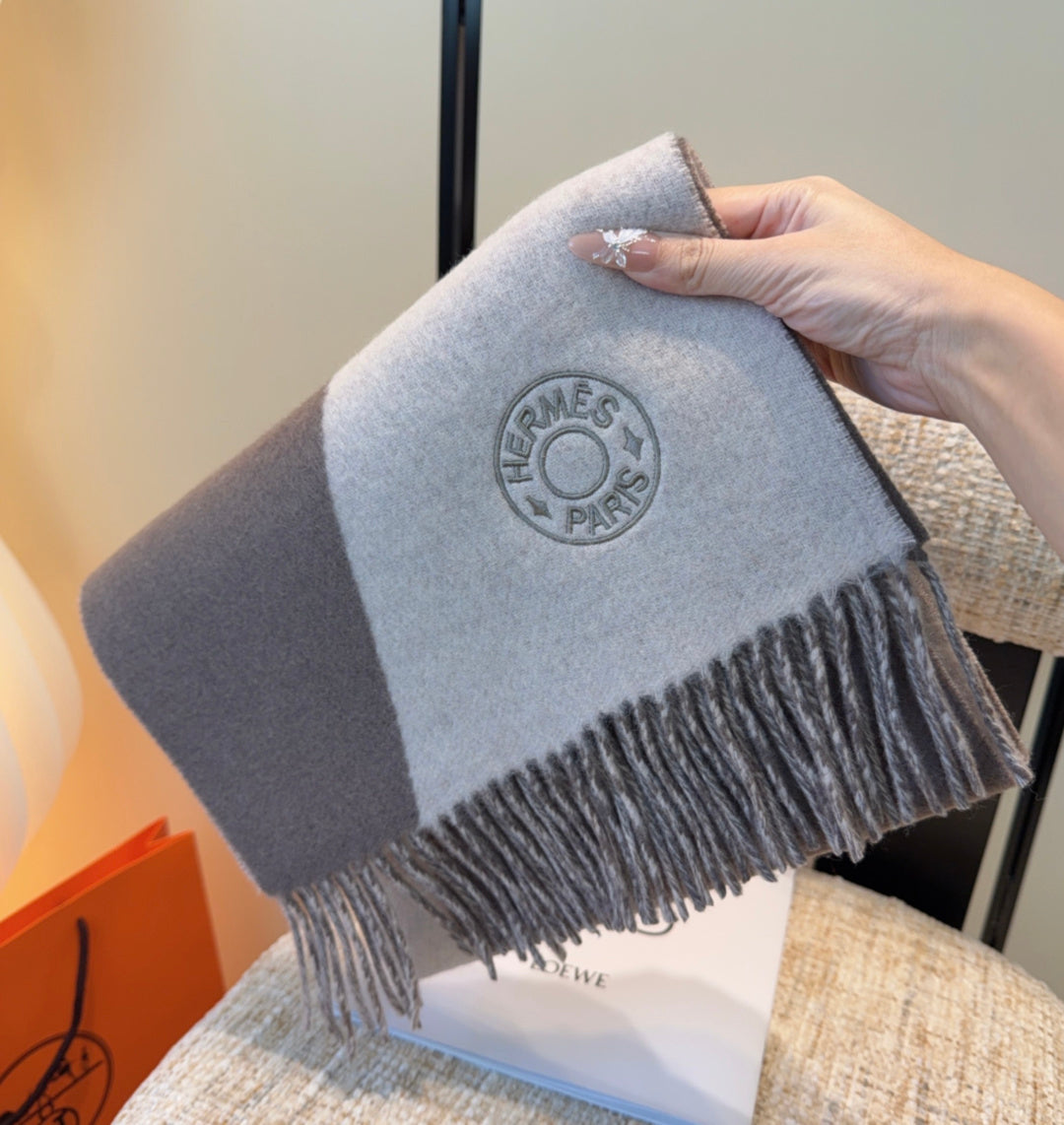 HERMES 25S SCARF 190 IN CASHMERE 989784