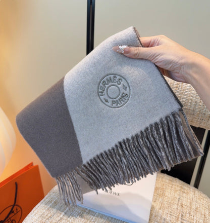 HERMES 25S SCARF 190 IN CASHMERE 989784