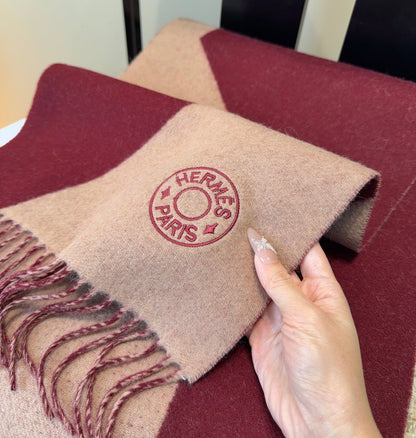 HERMES 25S SCARF 190 IN CASHMERE 989785
