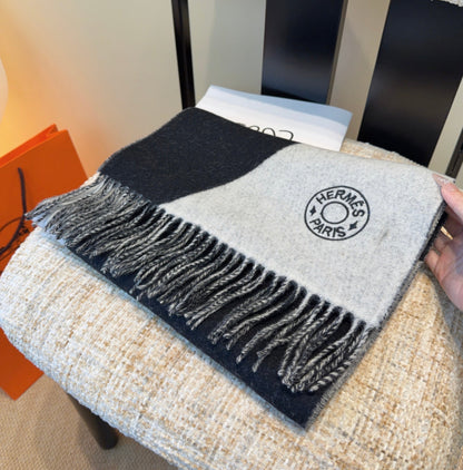 HERMES 25S SCARF 190 IN CASHMERE 989786