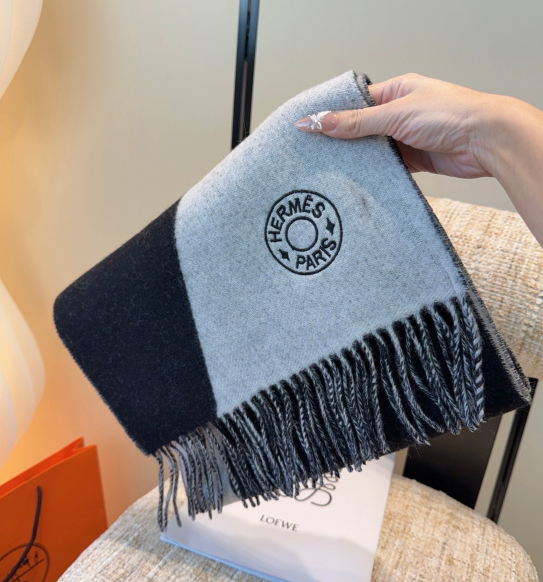 HERMES 25S SCARF 190 IN CASHMERE 989786